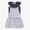 Babidu Blue & White Striped Dress Set