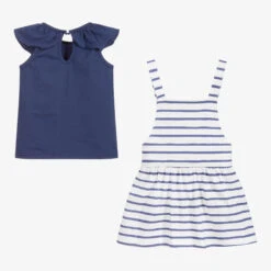 Babidu Blue & White Striped Dress Set -Deals Whimsy Collection Store babidu blue white striped dress set 304123 bcc4fb7b272b8d73752cad674e1b708e471f7454