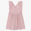 Babidu Girls Pink Striped Dress