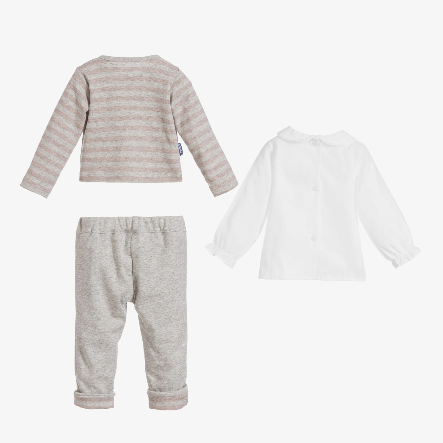 Babidu Grey 3 Piece Trousers Set 3 Babidu Grey 3 Piece Trousers Set - Image 3