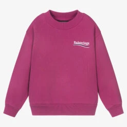Balenciaga Fuchsia Pink Logo Sweatshirt