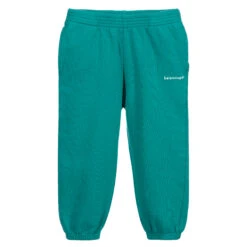 Balenciaga Green Cotton Logo Joggers