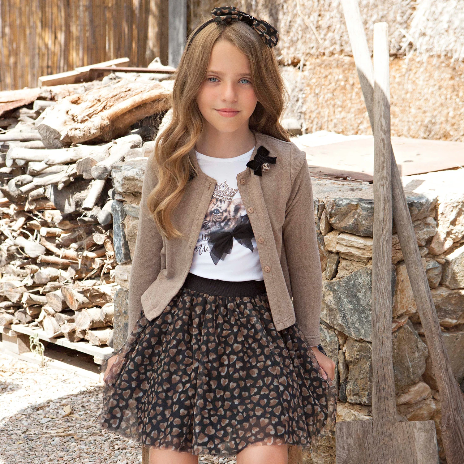 Balloon Chic Black & Beige Tulle Skirt 2 Balloon Chic Black & Beige Tulle Skirt - Image 2