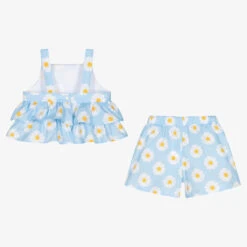 Balloon Chic Girls Blue Daisy Print Cotton Shorts Set -Deals Whimsy Collection Store balloon chic girls blue daisy print cotton shorts set 489345 75fcc40a197b41a4be5ebd9ce52e29d0aee2faa7