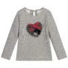 Balloon Chic Girls Grey Cotton Sweater