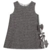 Balloon Chic Girls Grey Wool Dress