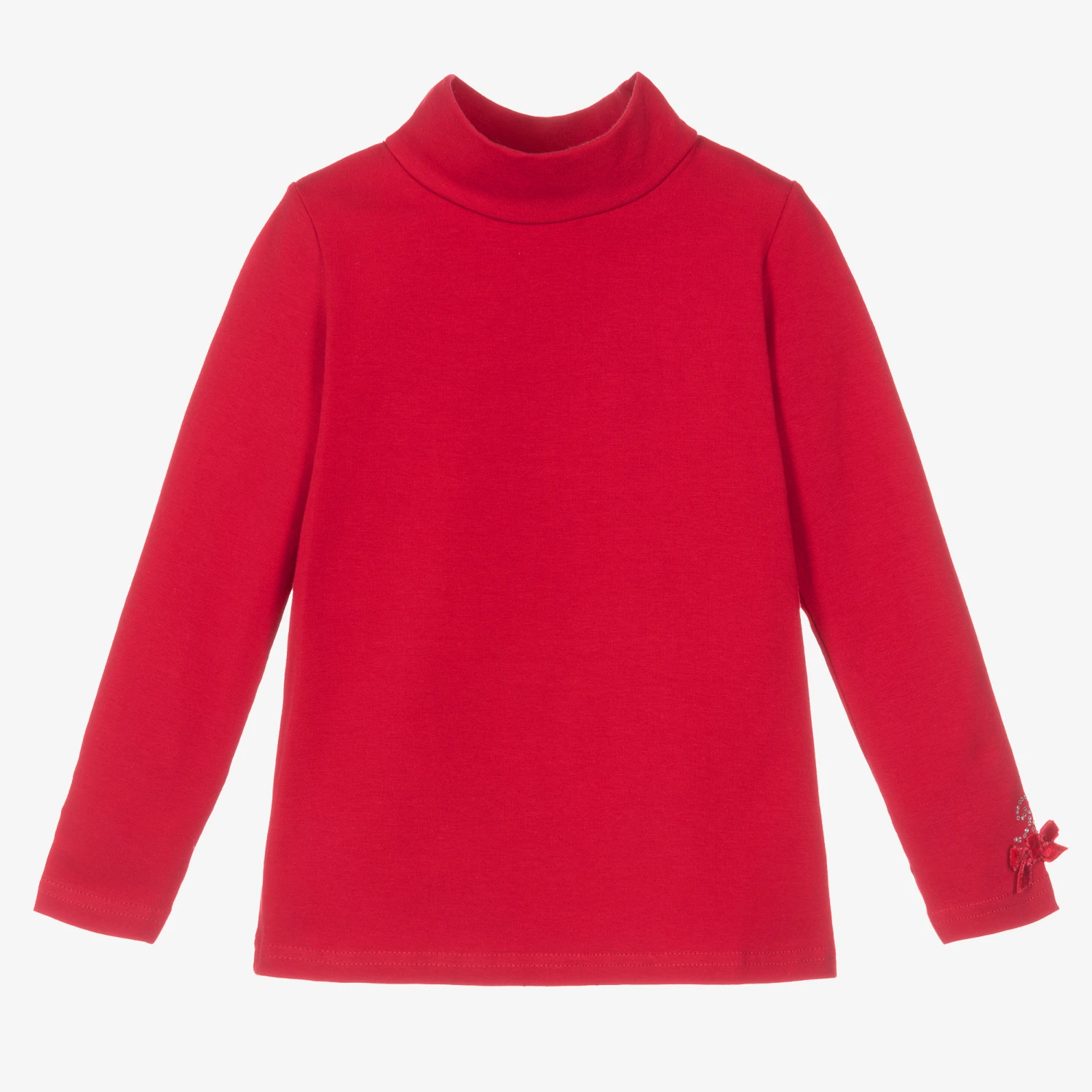 Balloon Chic Girls Red Cotton Turtleneck Top 1 Balloon Chic Girls Red Cotton Turtleneck Top