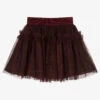 Balloon Chic Girls Red Glitter Tutu Skirt
