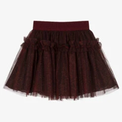 Balloon Chic Girls Red Glitter Tutu Skirt