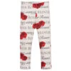 Balloon Chic Red Winter Rose Leggings