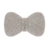 Bari Lynn Silver Crystal Bow Hair Clip