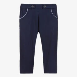 Beatrice & George Girls Blue Cotton Trousers