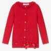 Beau KiD Girls Red Knitted Cardigan