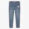 Billieblush Girls Blue Denim Heart Jeans