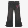 Billieblush Girls Flared Black Denim Jeans