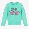 Billieblush Girls Green Knitted Sweater