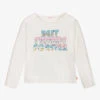 Billieblush Girls Ivory Cotton Jersey Top