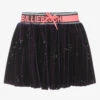 Billieblush Girls Navy Blue Velour Skirt