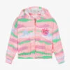 Billieblush Girls Pink Cotton Jersey Zip-Up Hoodie