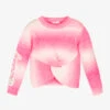 Billieblush Girls Pink & White Knot Jumper