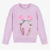 Billieblush Girls Purple Knitted Sweater
