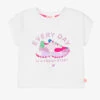 Billieblush Girls White Cotton Sequin T-Shirt