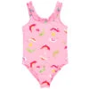 Billieblush Pink Dolphin Print Swimsuit