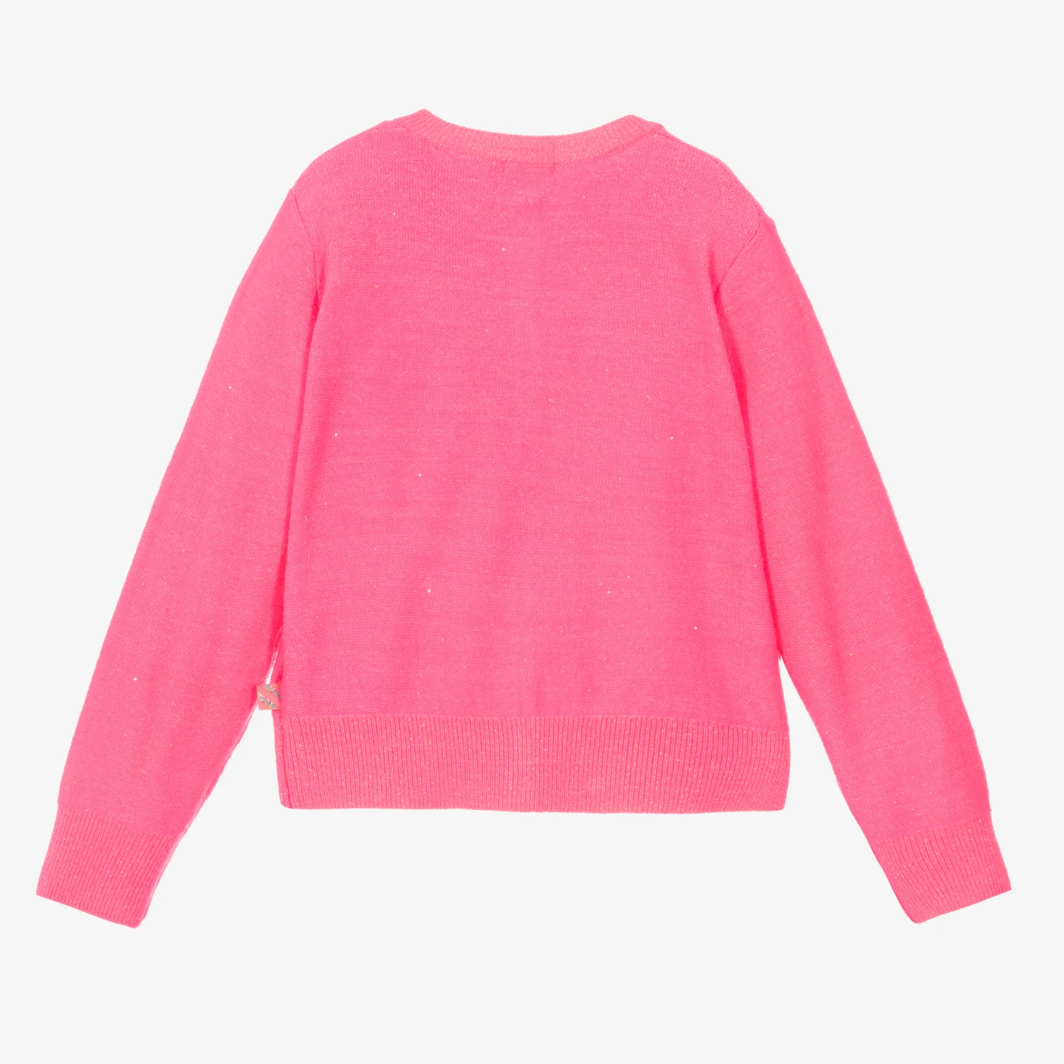 Billieblush Pink Glitter Knitted Cardigan 2 Billieblush Pink Glitter Knitted Cardigan - Image 2