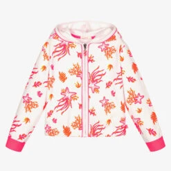 Billieblush White Towelling Zip-Up Top