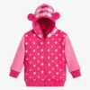 Blade & Rose Girls Pink Cotton Zip-Up Top