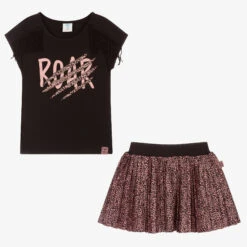 Boboli Black & Pink Leopard Skirt Set -Deals Whimsy Collection Store boboli black pink leopard skirt set 422520 223f4dceaa8481e1ba1587d2483d9e35582701a4