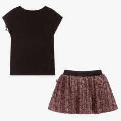 Boboli Black & Pink Leopard Skirt Set -Deals Whimsy Collection Store boboli black pink leopard skirt set 422520 6faef82f4b8f8c639b7bc46fa82e236ad901b23f