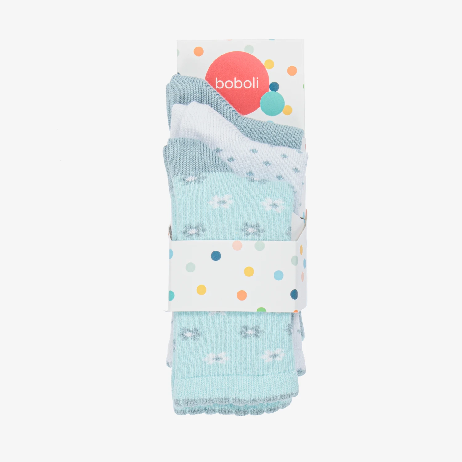 Boboli Blue Cotton Socks (3 Pack) 2 Boboli Blue Cotton Socks (3 Pack) - Image 2