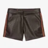 Boboli Girls Faux Leather Shorts