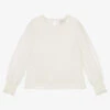 Boboli Girls Ivory Chiffon Blouse