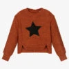 Boboli Girls Orange Knitted Sweater