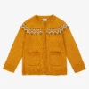 Boboli Girls Yellow Knitted Cardigan