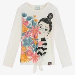 Boboli Ivory Flower Girl Top