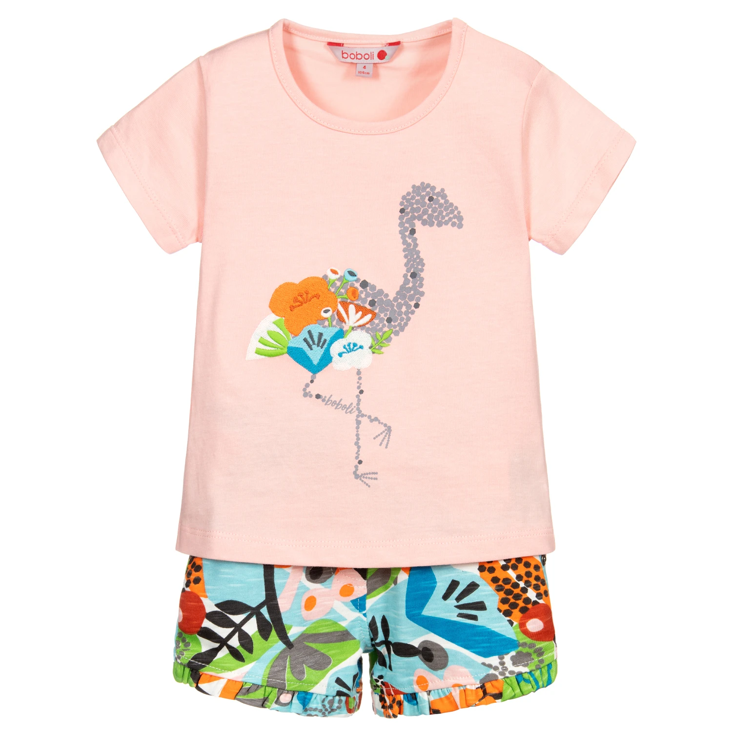 Boboli Pink Cotton Shorts Set 1 Boboli Pink Cotton Shorts Set