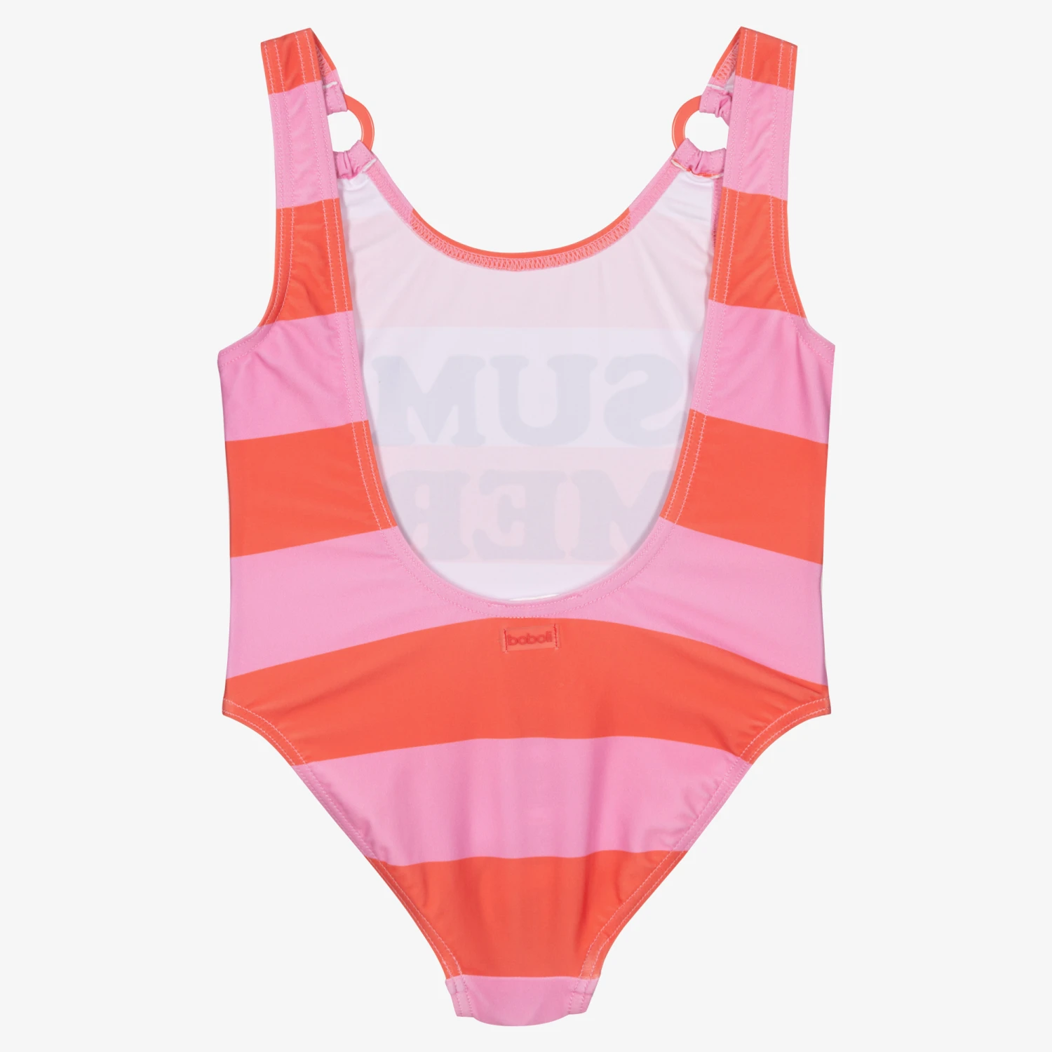 Boboli Pink & Red Stripe Swimsuit 3 Boboli Pink & Red Stripe Swimsuit - Image 3