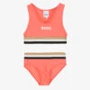 BOSS Girls Pink Logo Bikini