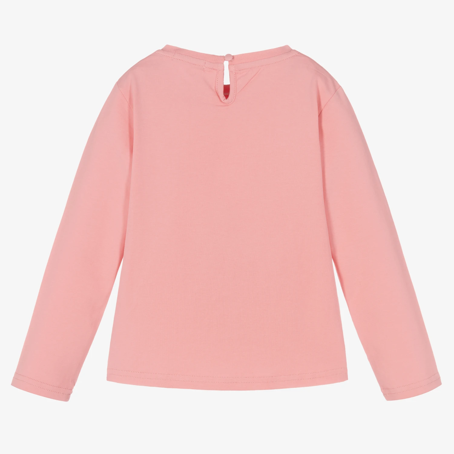 Byblos Girls Pink Cotton Logo Top 3 Byblos Girls Pink Cotton Logo Top - Image 3