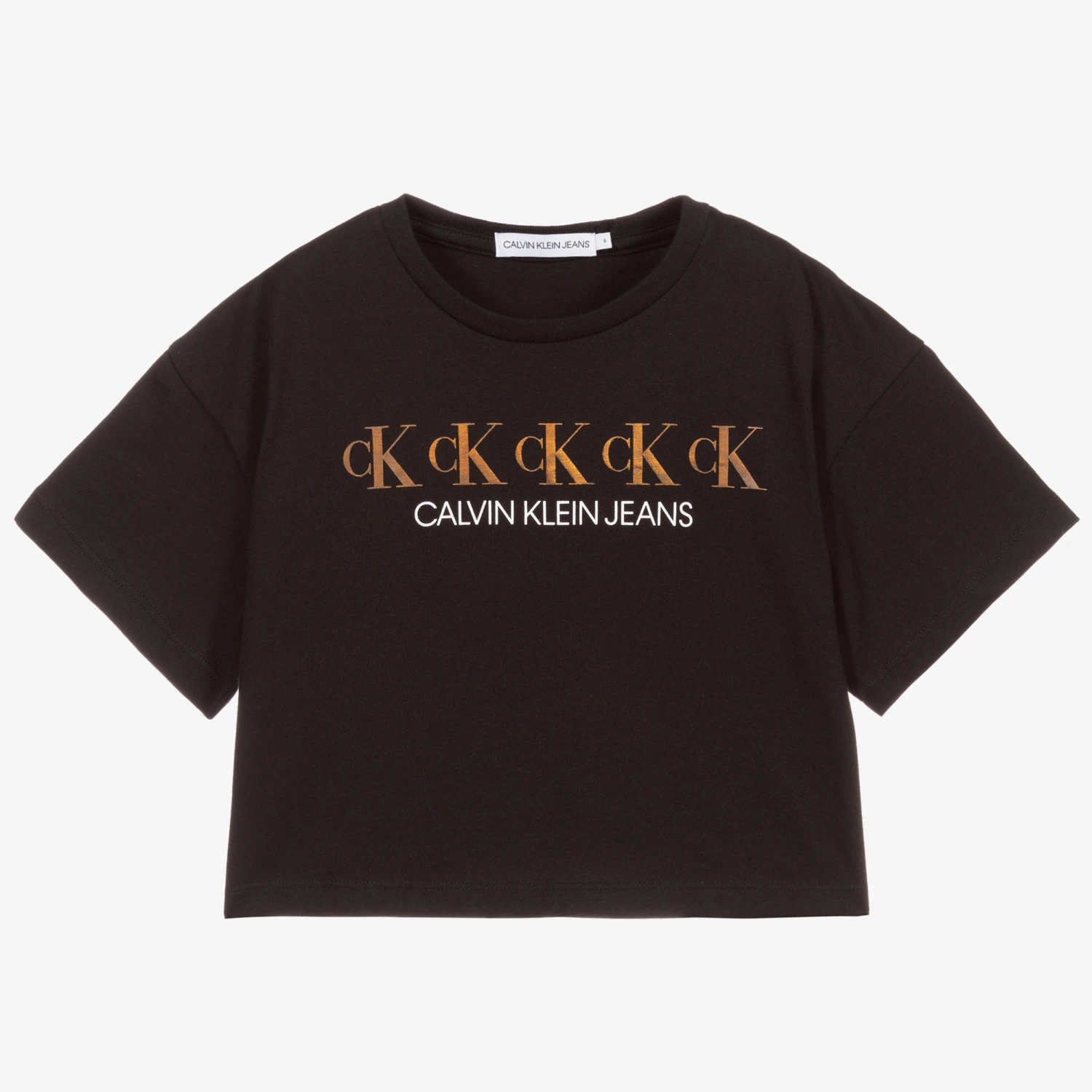 Calvin Klein Jeans Black Cotton Logo T-Shirt 1 Calvin Klein Jeans Black Cotton Logo T-Shirt