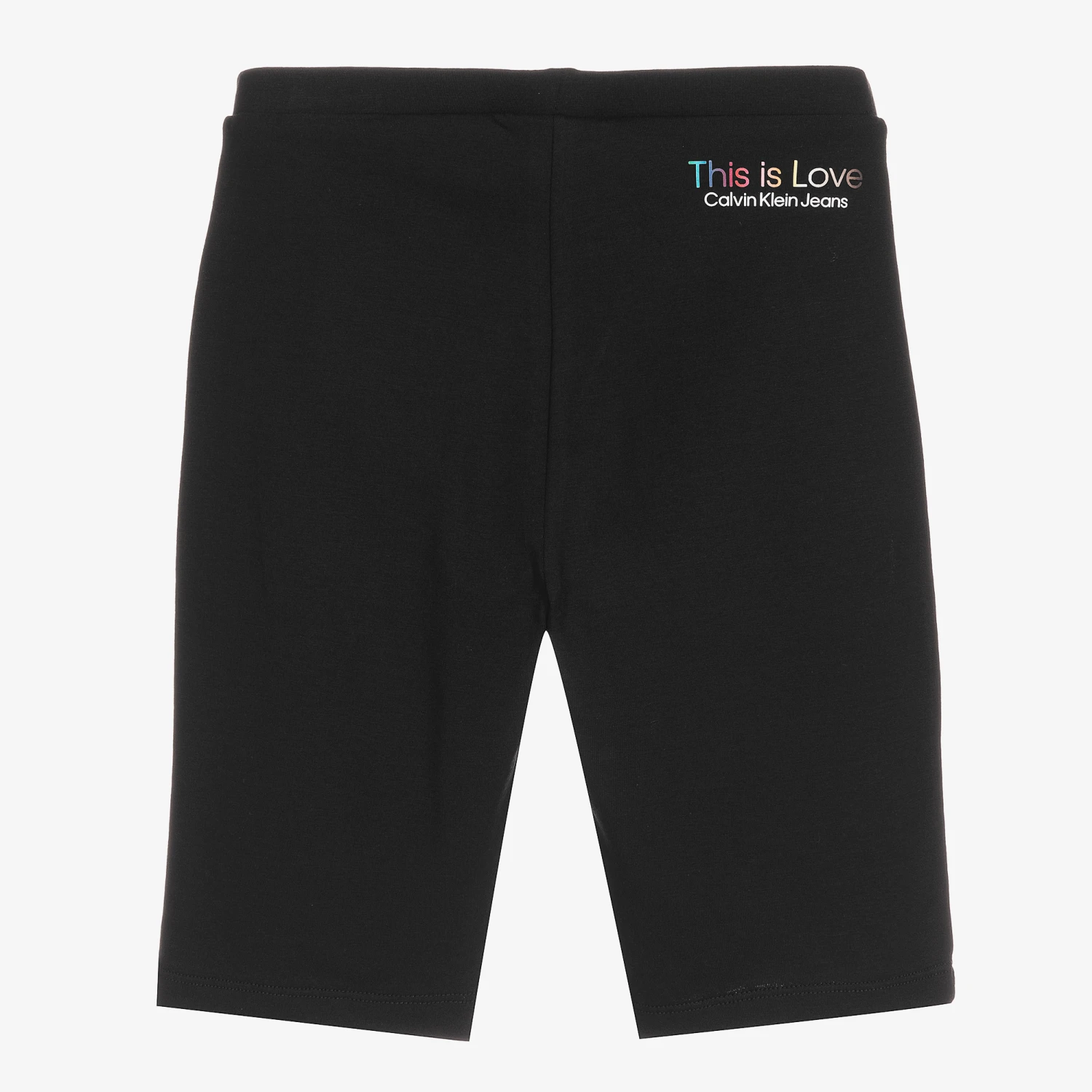 Calvin Klein Jeans Black Rainbow Logo Shorts 2 Calvin Klein Jeans Black Rainbow Logo Shorts - Image 2