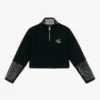 Calvin Klein Jeans Girls Black Half-Zip Sweatshirt
