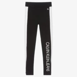 Calvin Klein Jeans Girls Black & White Leggings