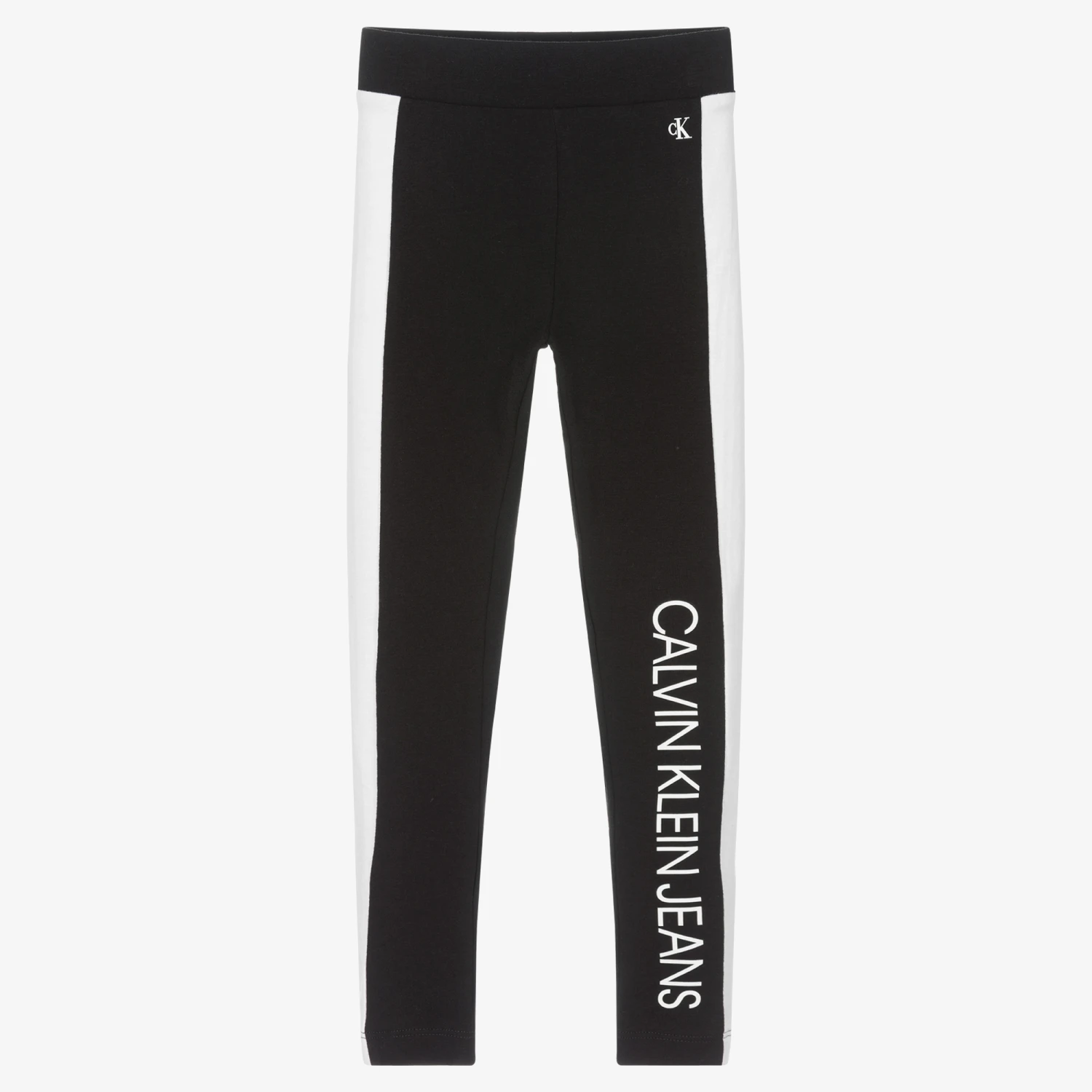 Calvin Klein Jeans Girls Black & White Leggings 1 Calvin Klein Jeans Girls Black & White Leggings