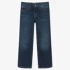 Calvin Klein Jeans Girls Dark Blue Wide Leg Jeans