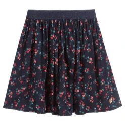 Carrement Beau Carrément Beau Blue Floral Viscose Skirt