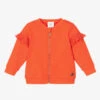 Carrement Beau Carrément Beau Girls Orange Cotton Zip-Up Top